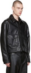 Nanushka Black Ruben Leather Jacket