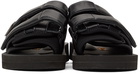 Tom Wood Black Suicoke Edition Moto Sandals