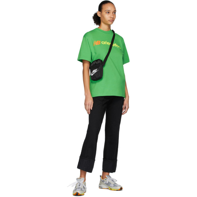 Aries Green New Balance Edition Logo T-Shirt ARIES