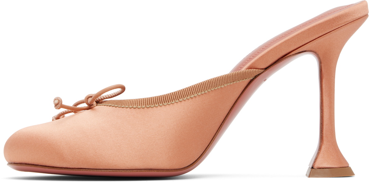 Amina Muaddi Beige Lila Slipper 95 Heels