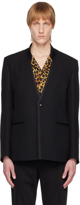 Photo: Dolce & Gabbana Black Button Blazer