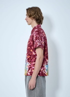 Brain Dead Zip-Collar Tie-Dye Polo Shirt