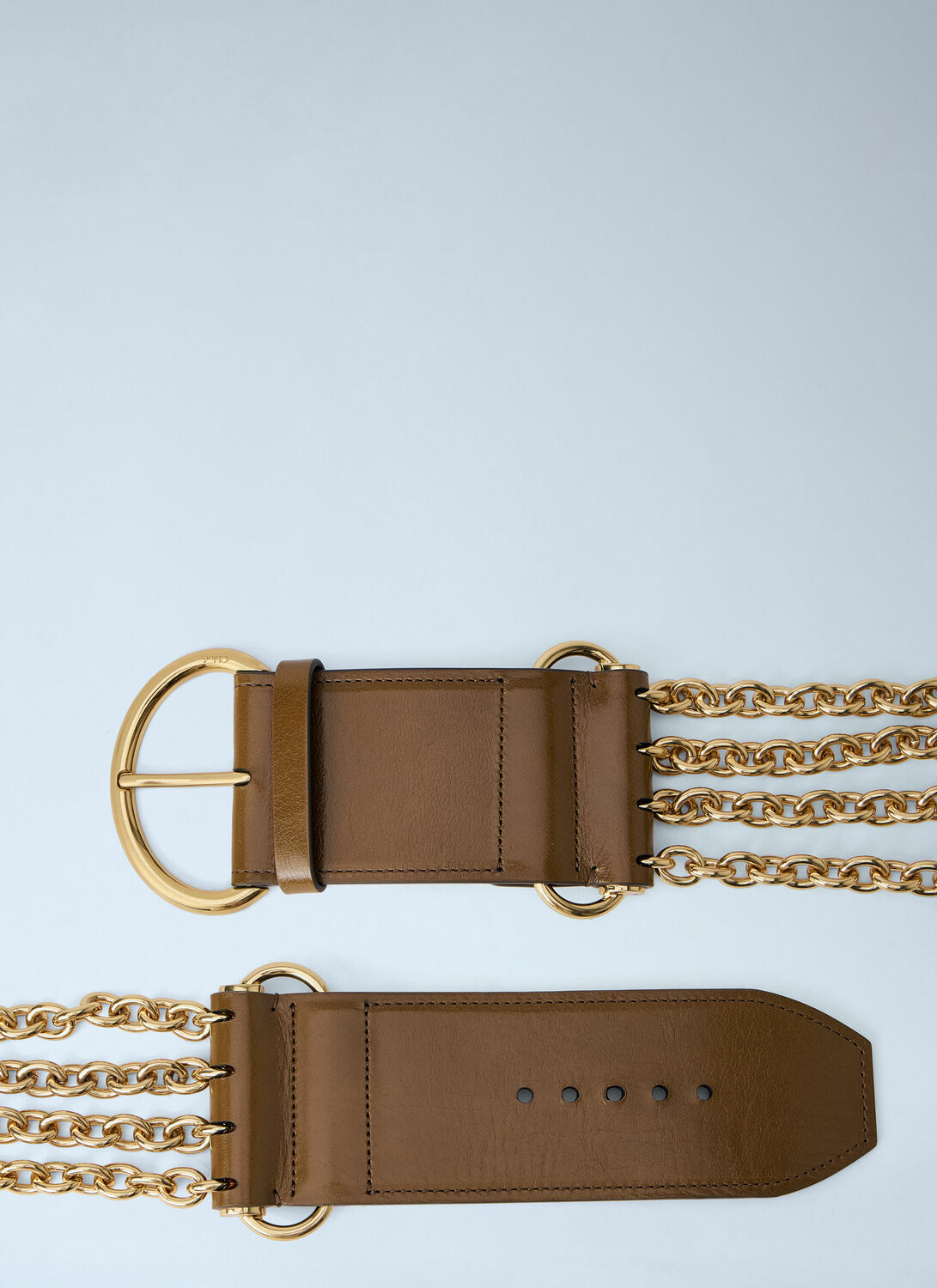 Chloé Chain Detail Wide Belt