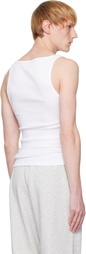 SKIMS Three-Pack White SKIMS Cotton Rib Tank Tops