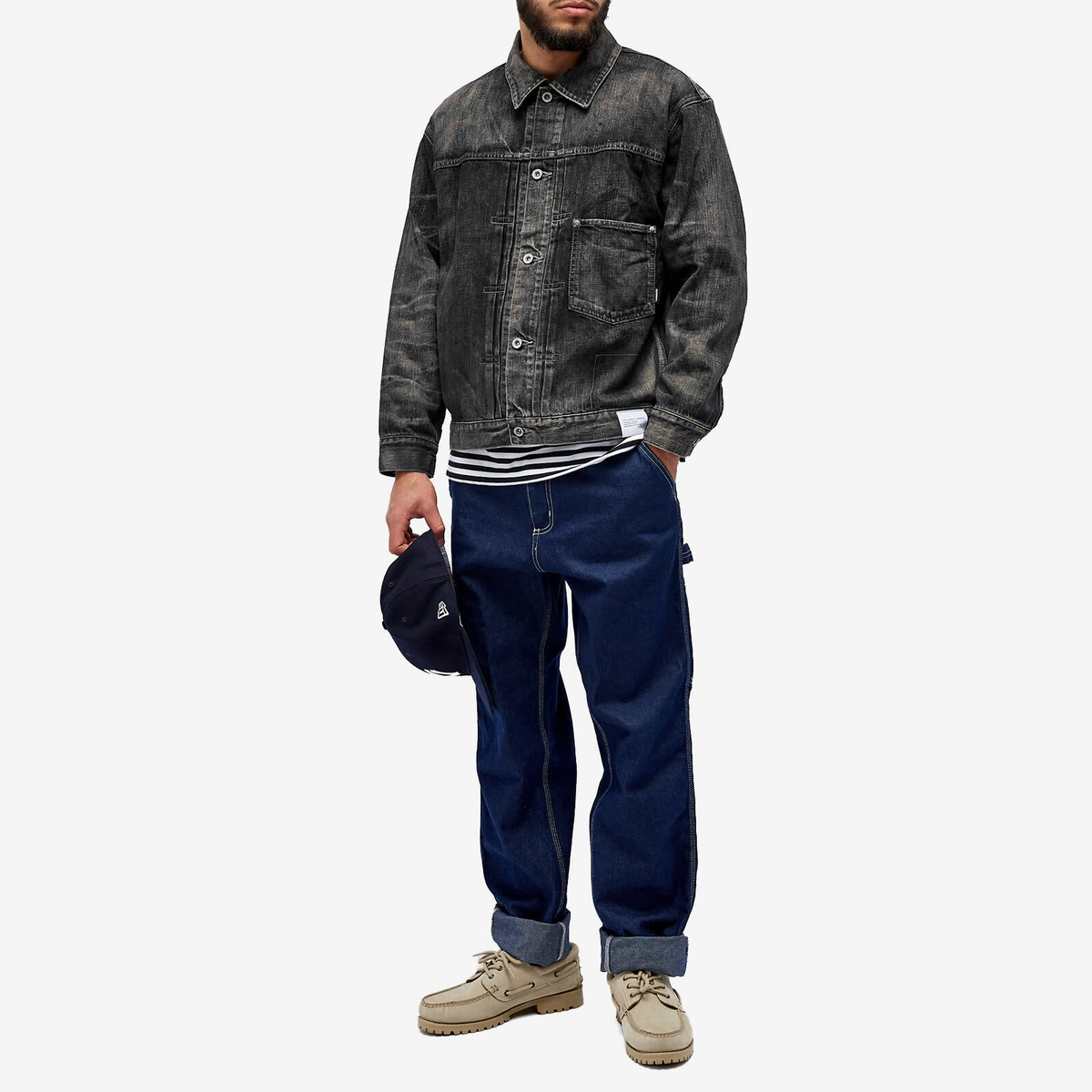 Neighborhood Men's Savage Denim Type 1 Jacket in Black