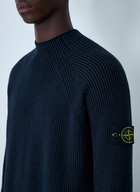 Stone Island Rib Logo Patch Sweater
