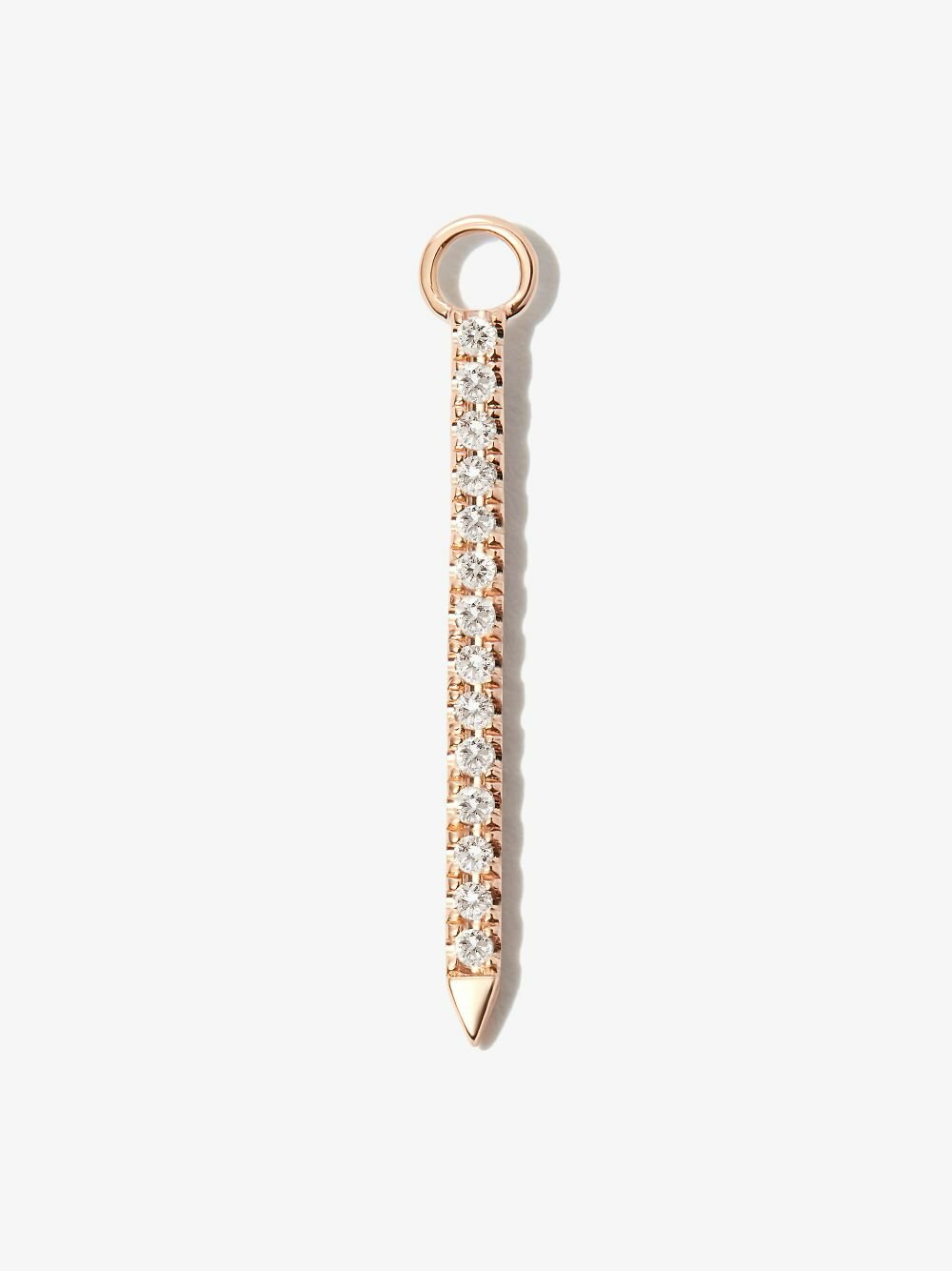 MARIA TASH 18K Rose Gold Eternity Bar Diamond Charm