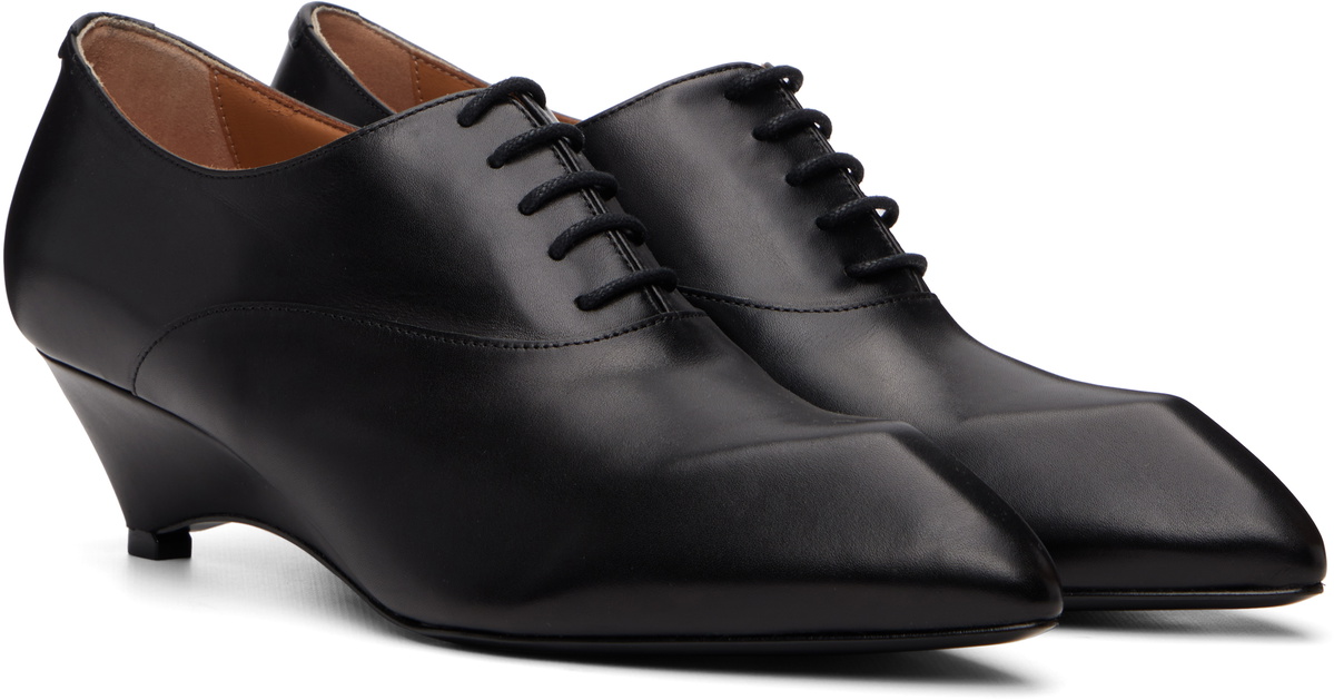 Jil Sander Black Lace-Up Derbys