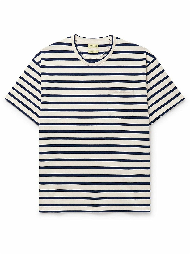 Photo: De Bonne Facture - Oversized Striped Cotton T-Shirt - Neutrals