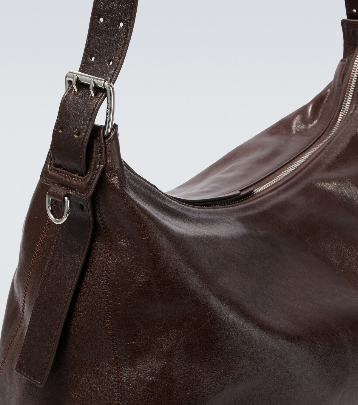 Lemaire Belted leather shoulder bag