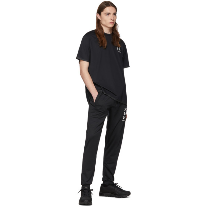Palm Angels Black Under Armour Edition Loose Jogging Lounge Pants