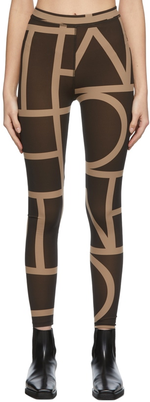 Photo: Totême Brown Monogram Leggings