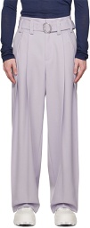 Jil Sander Purple Belted Trousers