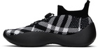 Burberry Black & White Check Knit Neptune Sneakers