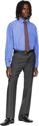 Valentino Gray Wool Trousers