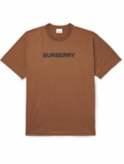 Burberry - Logo-Print Cotton-Jersey T-Shirt - Brown