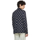 Gucci Blue All Over GG Blazer