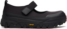 AMOMENTO Black Vibram Mary Jane Ballerina Flats