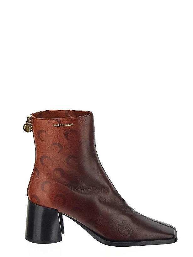 Photo: Marine Serre Airbrushed Leather Ankle Boots