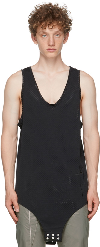 Photo: Rick Owens Black Champion Edition Mesh Basketball Tank Top