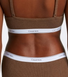 Calvin Klein Collection Thaïs ribbed-knit cotton-blend briefs