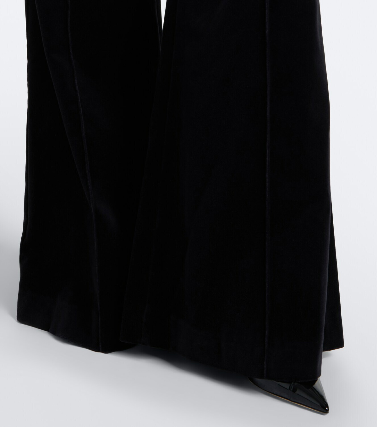 Costarellos Avice cotton velvet flared pants