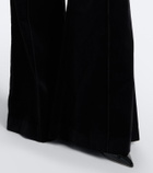 Costarellos Avice cotton velvet flared pants