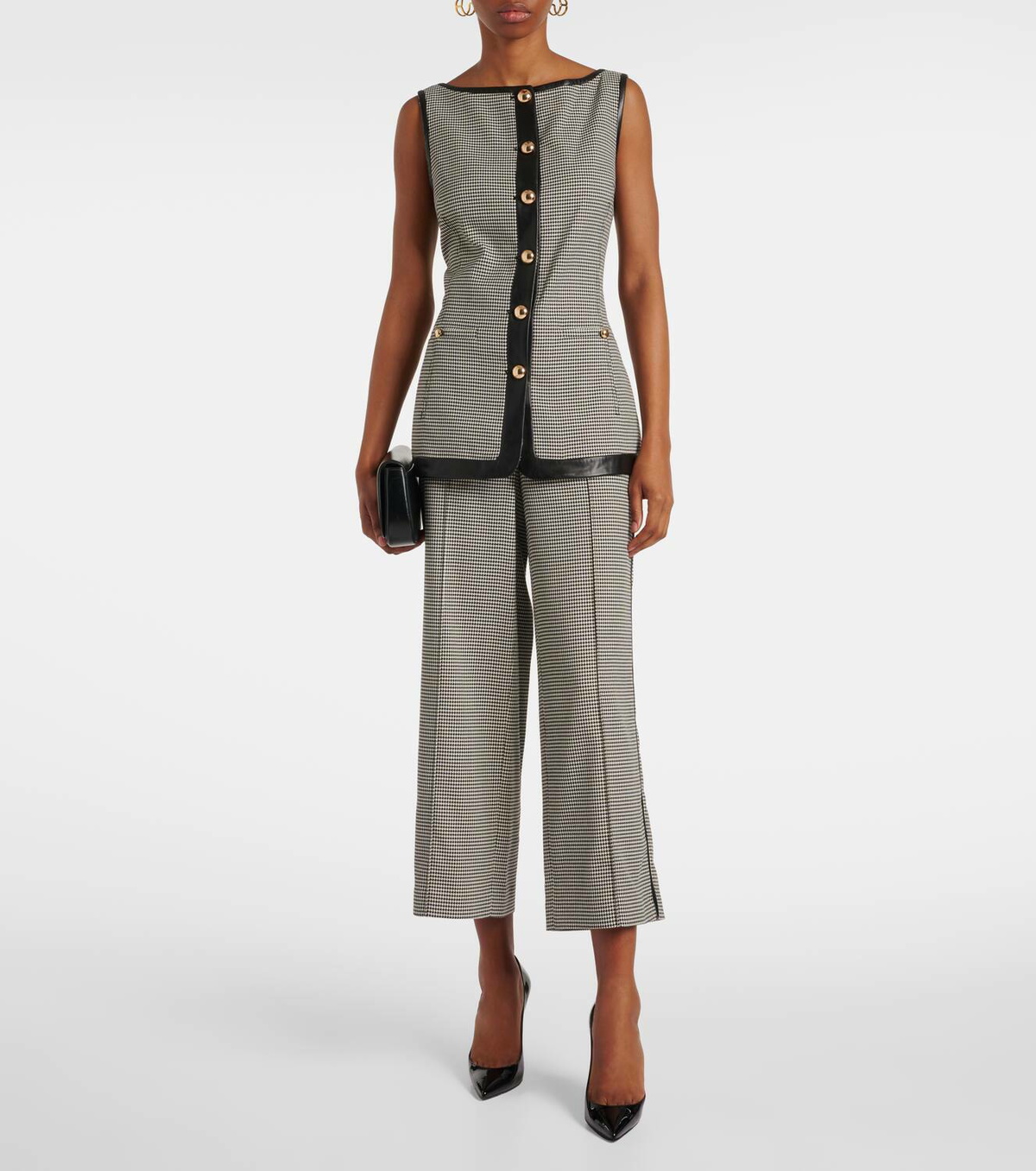 Simkhai Miki checked capri pants
