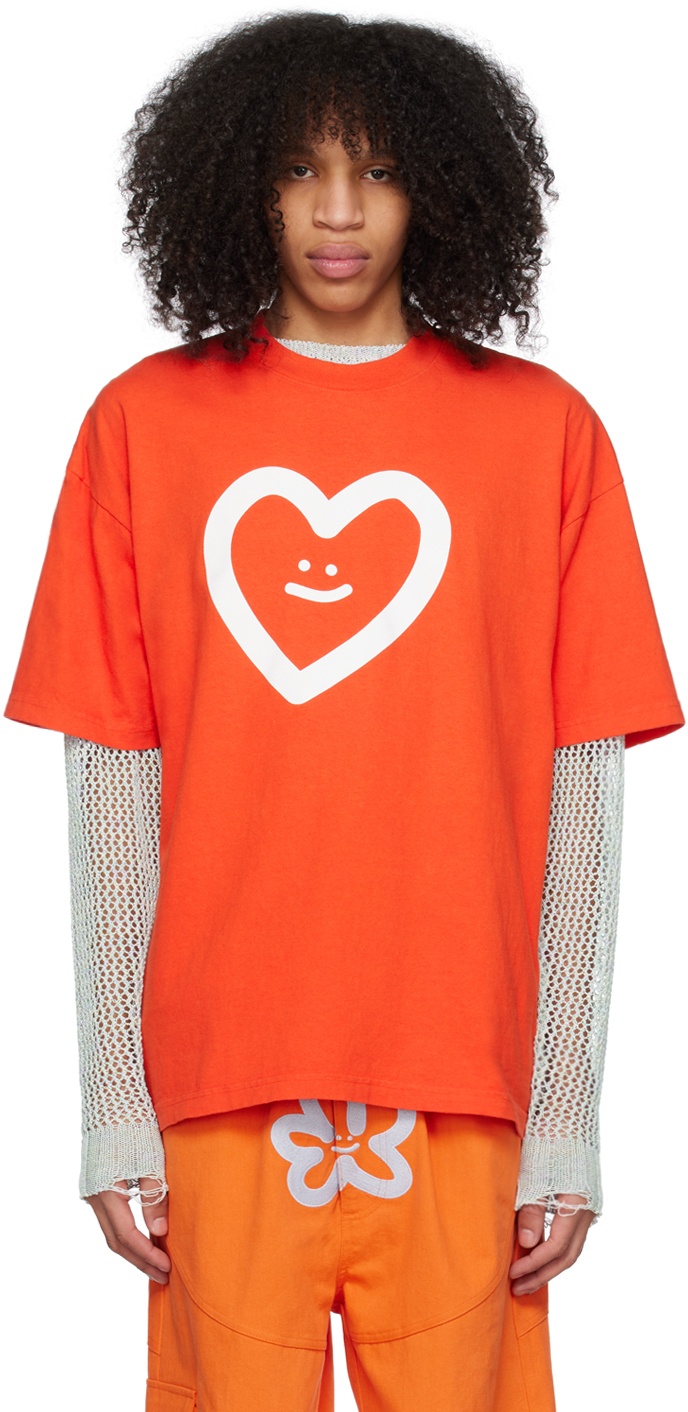 Photo: Marshall Columbia SSENSE Exclusive Orange Smiley Star T-Shirt