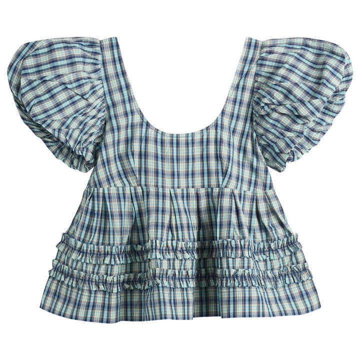 Photo: Damson Madder Women's Summer Joy Blouse in Blue