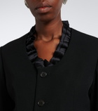 Noir Kei Ninomiya Ruffled peplum wool jacket