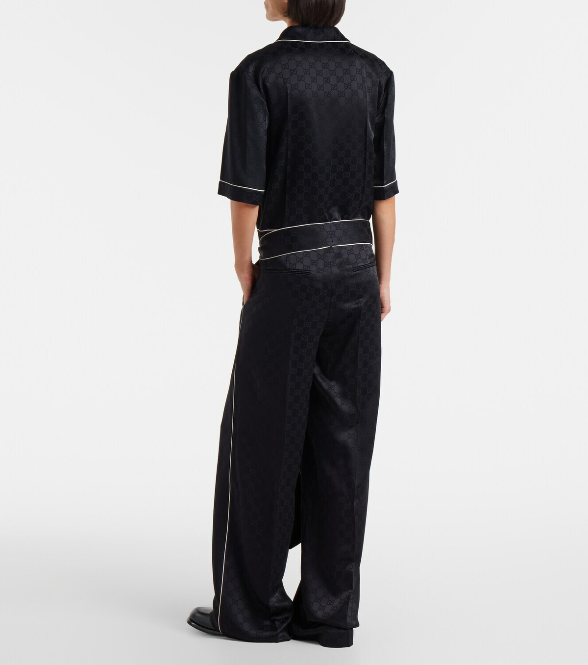 Gucci Hammered GG satin jumpsuit