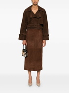Nour Hammour Suede Skirt