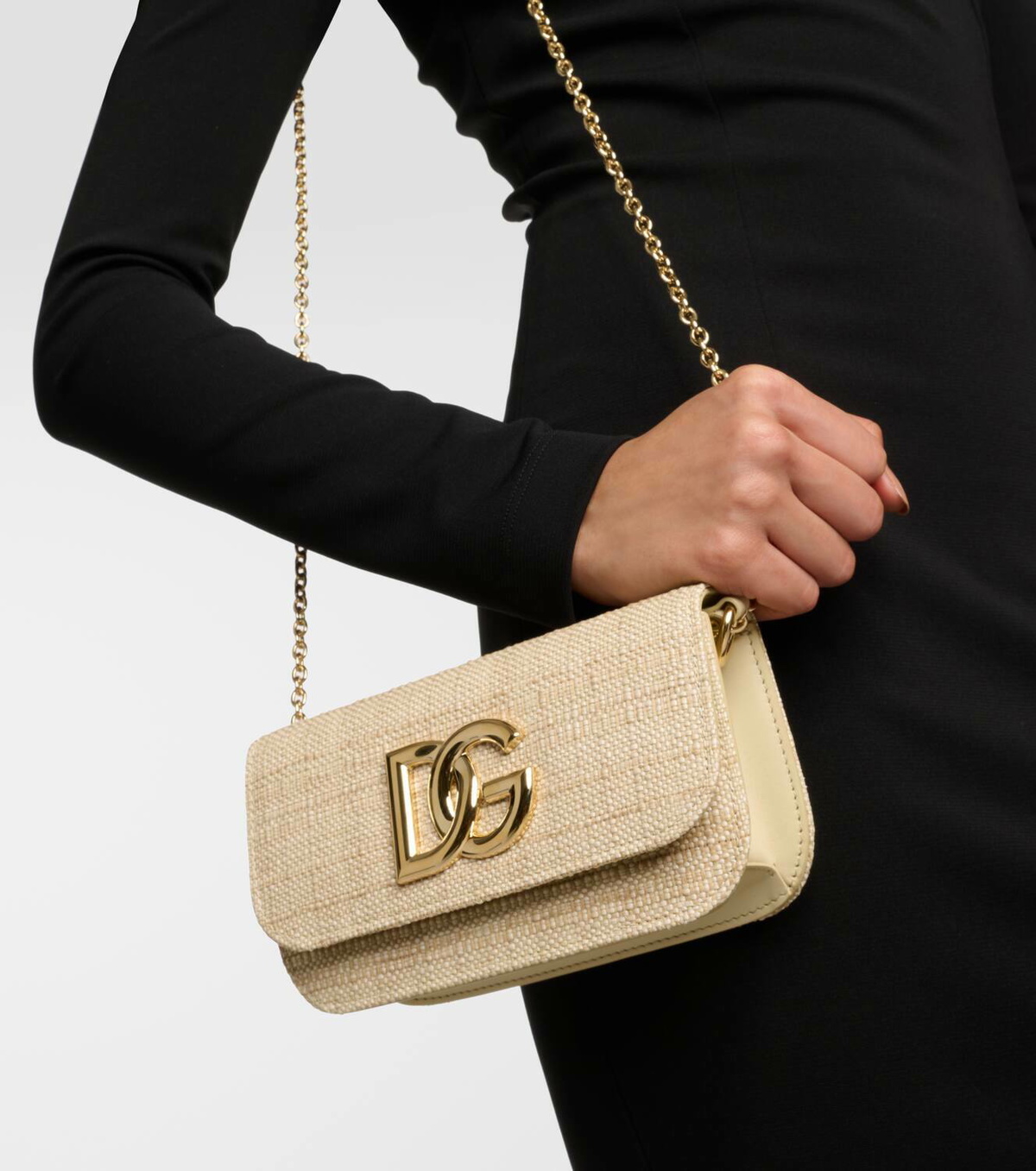 Dolce&Gabbana 3.5 raffia shoulder bag Dolce & Gabbana