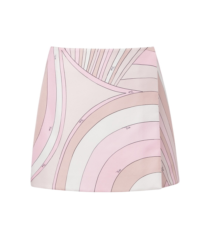 Photo: Pucci Iride silk twill miniskirt