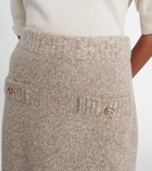 Jardin des Orangers Cashmere-blend miniskirt