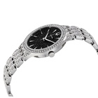 Bulova Phantom Black Pave Dial Stainless Steel Ladies Watch 96L273