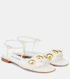 Manolo Blahnik Chaouhen embellished leather sandals