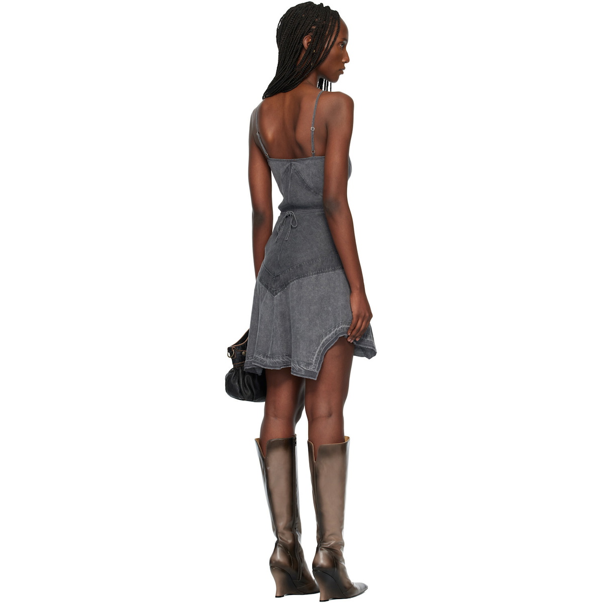 Miss Sixty Black KNWLS Edition Denim Cami Minidress