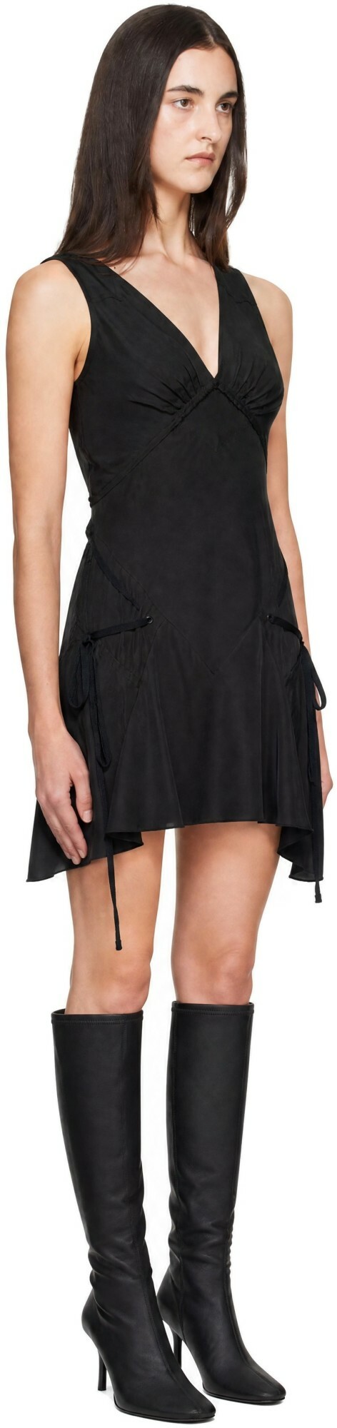 KNWLS Black Elisir Minidress