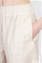 120% Lino Shorts In Beige Linen