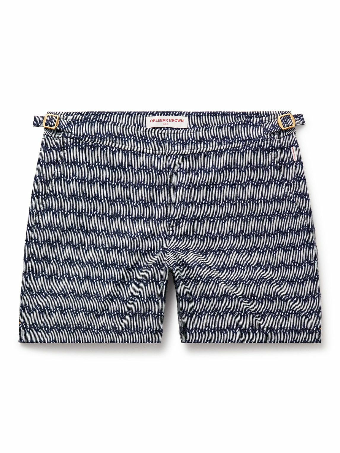 Orlebar Brown - Bulldog Straight-Leg Mid-Length Jacquard Swim Shorts ...