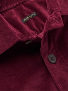 Rubinacci - Sahariana Cotton-Blend Corduroy Field Jacket - Burgundy