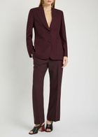 Chloe Single Breased Wool Blazer Purple