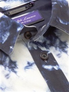 Ralph Lauren Purple label - Baden Tie-Dyed Suede Shirt Jacket - Blue