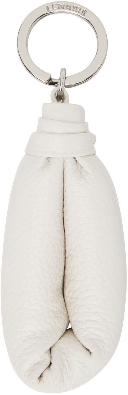 ルメール LEMAIRE WADDED KEY HOLDER LEMAIRE White Wadded Key Holder Lemaire