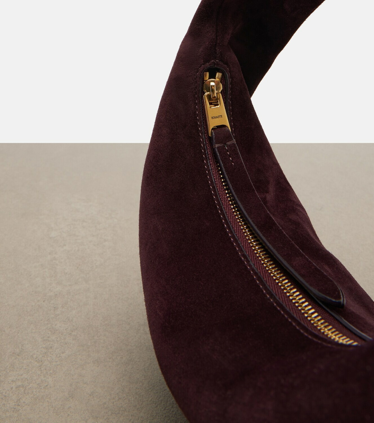 Khaite Olivia Mini suede shoulder bag