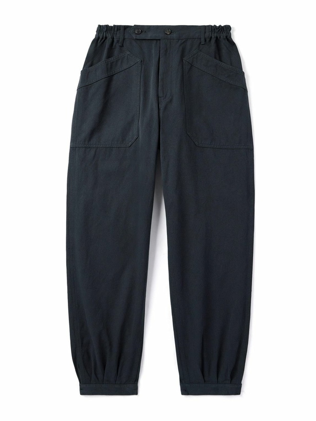Photo: Visvim - Carrol Tapered Cotton-Twill Trousers - Blue
