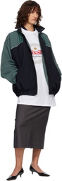 Martine Rose Black & Green T-Lining Track Jacket
