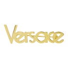 Versace Gold Logo Brooch